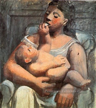 Mère et enfant 1907 Pablo Picasso Peinture à l'huile